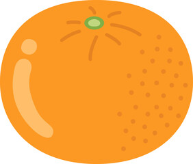 シンプルなミカンのイラスト