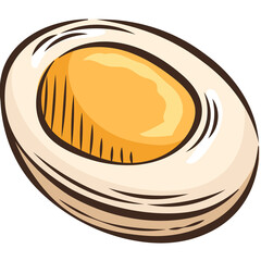 Boiled egg PNG Clipart Illustration