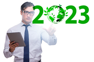 Year of 2023 in ecological concept