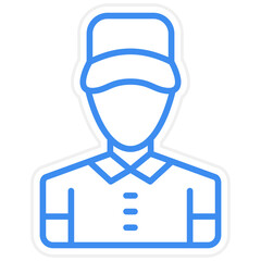 Delivery Man Icon Style