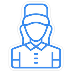 Delivery Women Icon Style