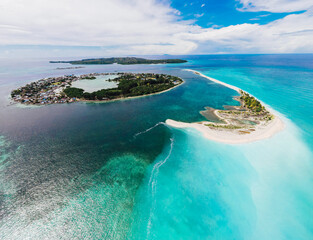 aerial gorom island, backround seram bagian timur maluku indonesia