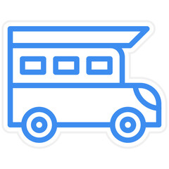 Camper Van Icon Style