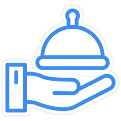 Room service Icon Style