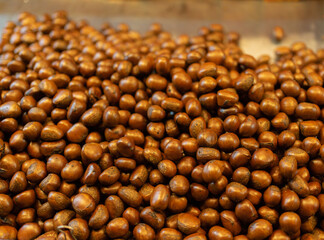 Thai street food in temple fair, and night local markets in Bangkok. Asian Retail shops. Travel in Thailand.