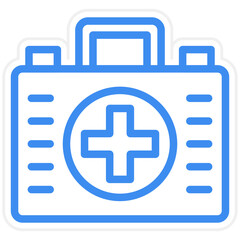 Fototapeta premium First Aid Kit Icon Style
