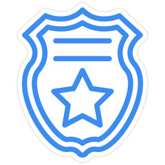Police Badge Icon Style