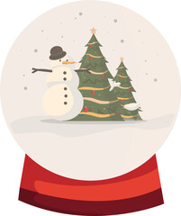 Christmas Tree with Snowman