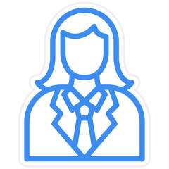 Lady Lawyer Icon Style