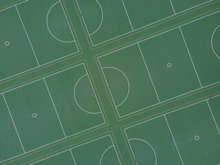 Netball courts from above