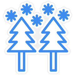 Snow Forest Icon Style