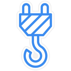 Crane Hook Icon Style