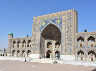 Fototapeta na wymiar Registan Square of Samarkand
