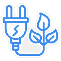 Sustainable Energy Icon Style