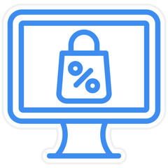 Online Sale Icon Style