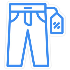Pant Sale Icon Style