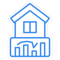 House Stats Icon Style