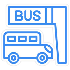 Bus Stop Icon Style