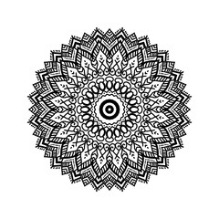 mandala, pattern, flower, design, ornate, seamless, wallpaper, arabesque, vintage, illustration, decoration, floral, circle, art, round, element, decor, shape, style, snowflake, texture, black, lace, 
