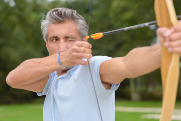 a training session of archery