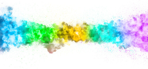 Fototapeta na wymiar Illustration of colourful explosion for Happy Holi