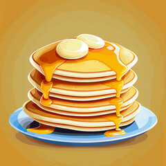 graphic design of Steamed pancakes