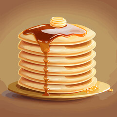 graphic design of Steamed pancakes