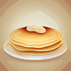 graphic design of Steamed pancakes