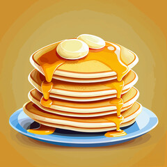 graphic design of Steamed pancakes