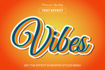 3D editable text effect template