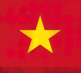 illustration of the Vietman flag