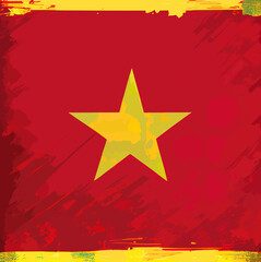 illustration of the Vietman flag