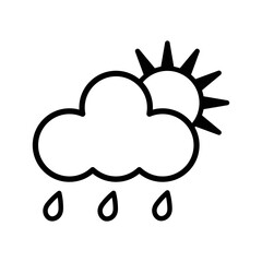 Weather icon vector design template
