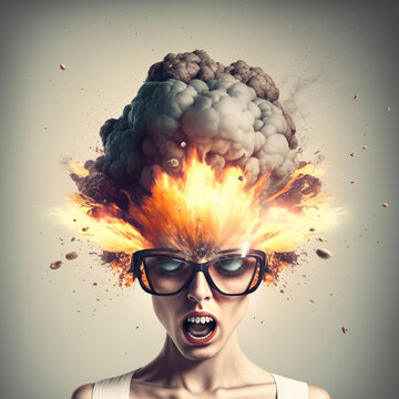 Girl With Head Exploding