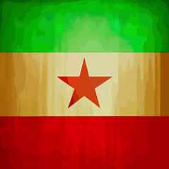illustration of the Burkina flag