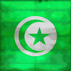 illustration of the Algeria flag