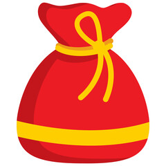 money bag for chinese new year decoration traditional icon symbols