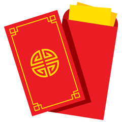 Ang pao for chinese new year decoration traditional icon symbols