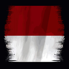 illustration of the Indonesia flag