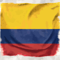 illustration of the Colombia flag