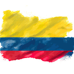 illustration of the Colombia flag