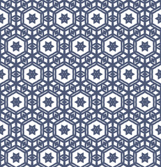 Fototapeta premium Abstract geometric pattern. A seamless background, vintage texture. 