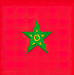 illustration of the Morocco flag