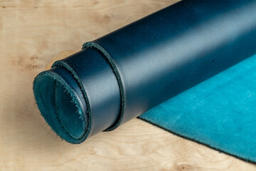 colored italian leather for handmade leather goods