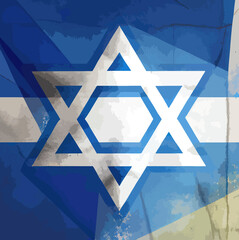 illustration of the Israel flag