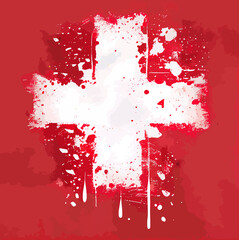 illustration of the Switzerland flag