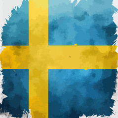 illustration of the Sweden flag