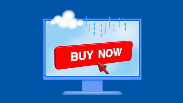 Button, buy now. Select the button to join, go to the website.
Cursor, arrow to register a purchase in the store. Animation.