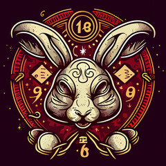 Year of the Rabbit chinese horoscope animal zodiac.
