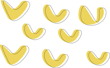 Yellow Abstract Dot